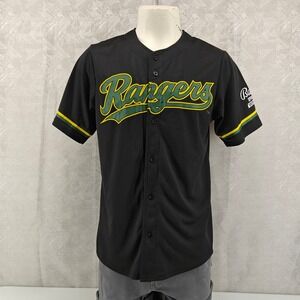Texas Rangers Baseball Jersey Mens M Black Murphy 7 Baylor Night Promotional